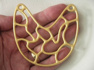 24kt gold-plated stainless steel.