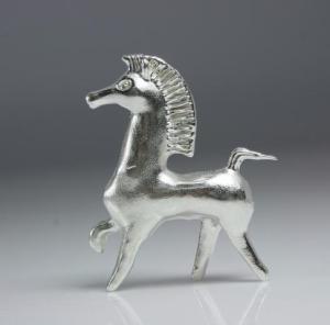 bucephalus horse in silver