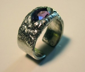 Silver and Amethyst Ring 2