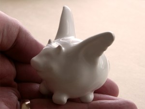 Flying Pig in Ceramic