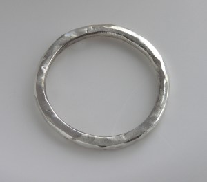 Argentium Large Thin Band