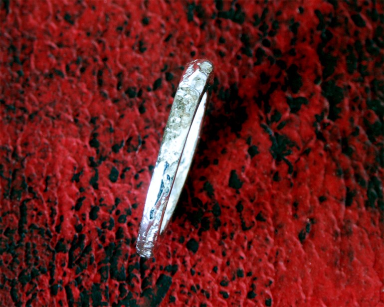 Pure Silver Textured Ring