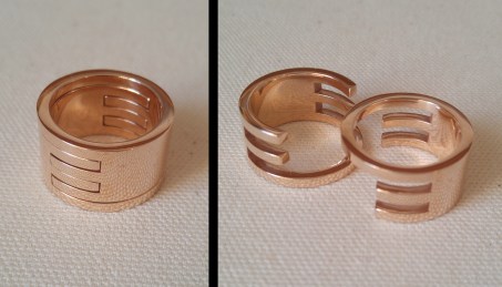 Interlocking Rings in Bronze